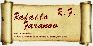 Rafailo Faranov vizit kartica